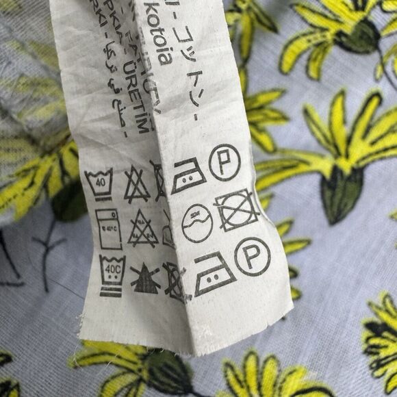 ZARA Girls Daisy Floral Blouse Top Size 11-12 Off The Shoulder Puff Sleeves - Picture 8 of 8